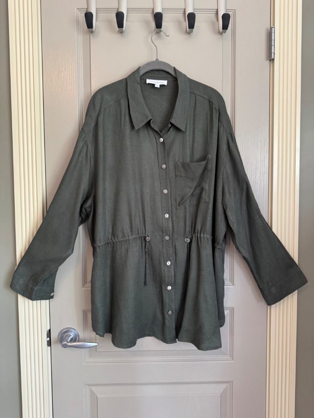 Additionelle Draw String Waist Tunic Shirt - Picture 2 of 7
